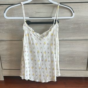 Aritzia Wilfred floral tank top
